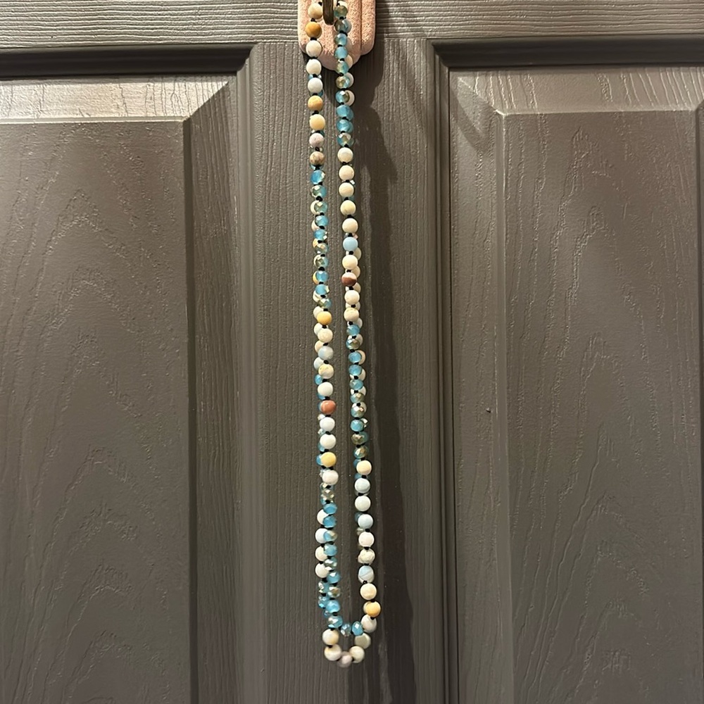 Long beaded necklace